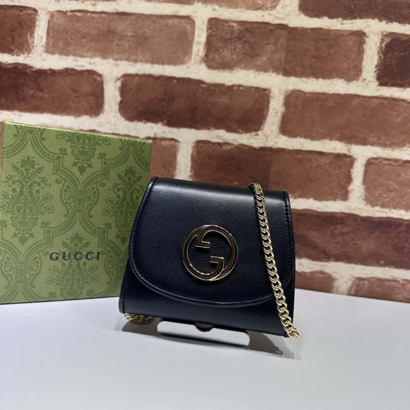 GUCCI古驰Blondie系列中号链条钱包725219