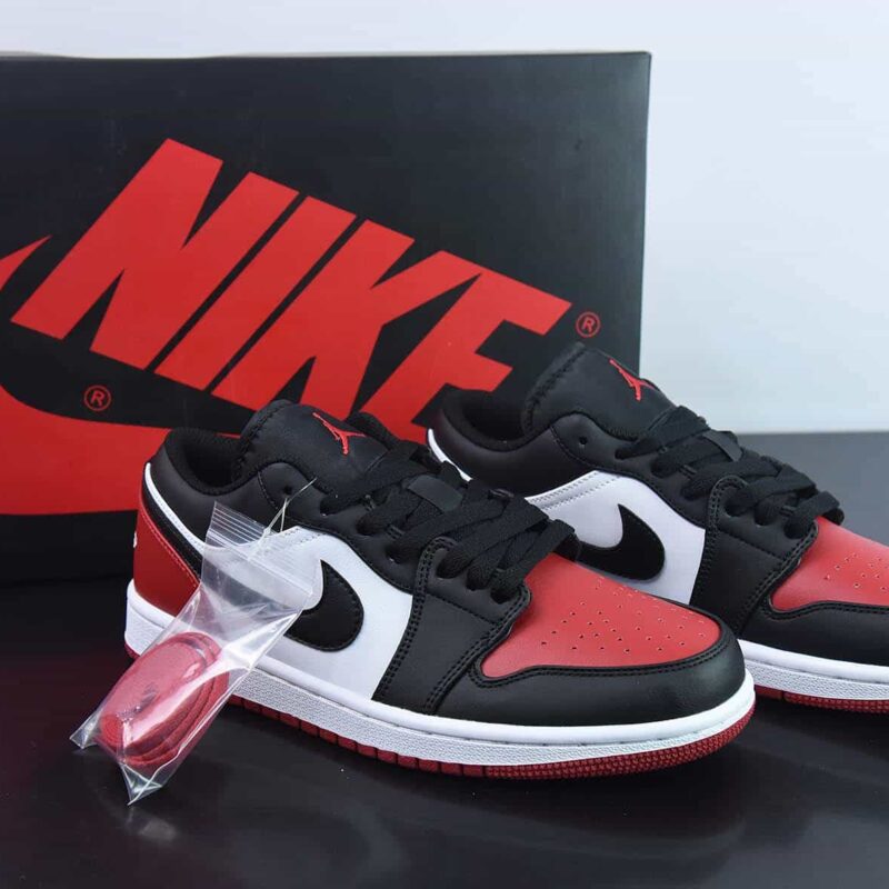 Air Jordan AJ1 Low 低帮 黑红脚趾 货号：553558-161