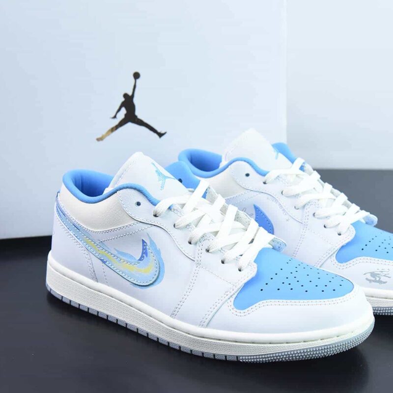 Air Jordan 1 Low 动漫白蓝 乔1低帮文化篮球鞋 货号:FJ7219-441