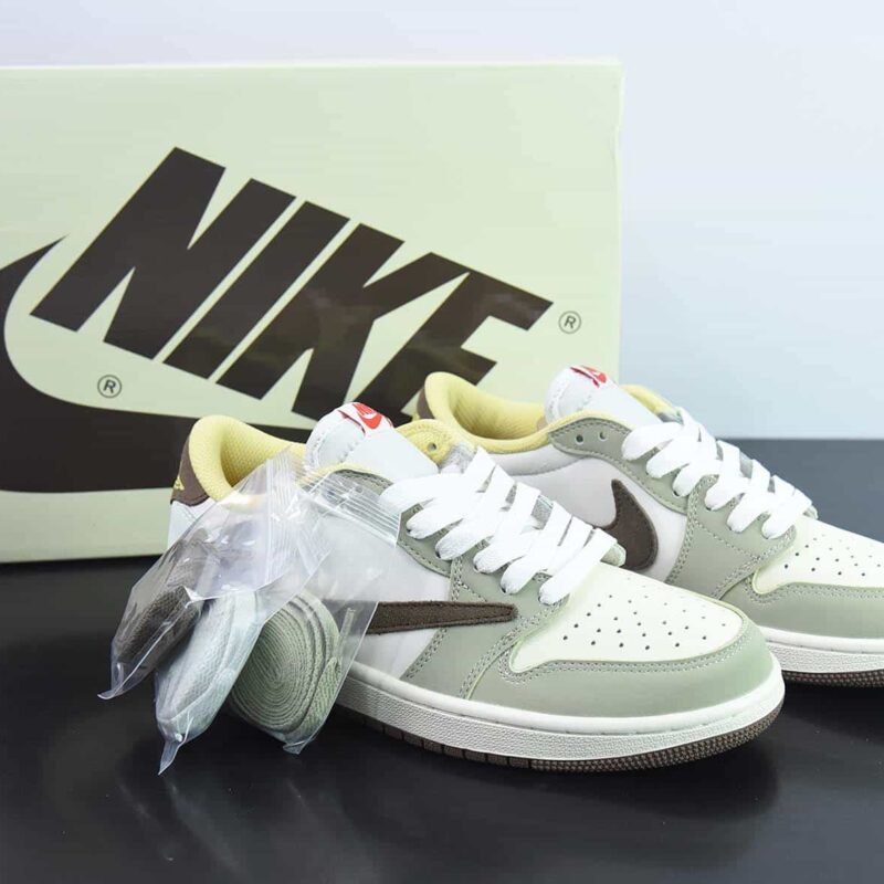Air Jordan 1 Low AJ1乔1低帮休闲板鞋 白绿 兔年限定 货号:DM7866 603