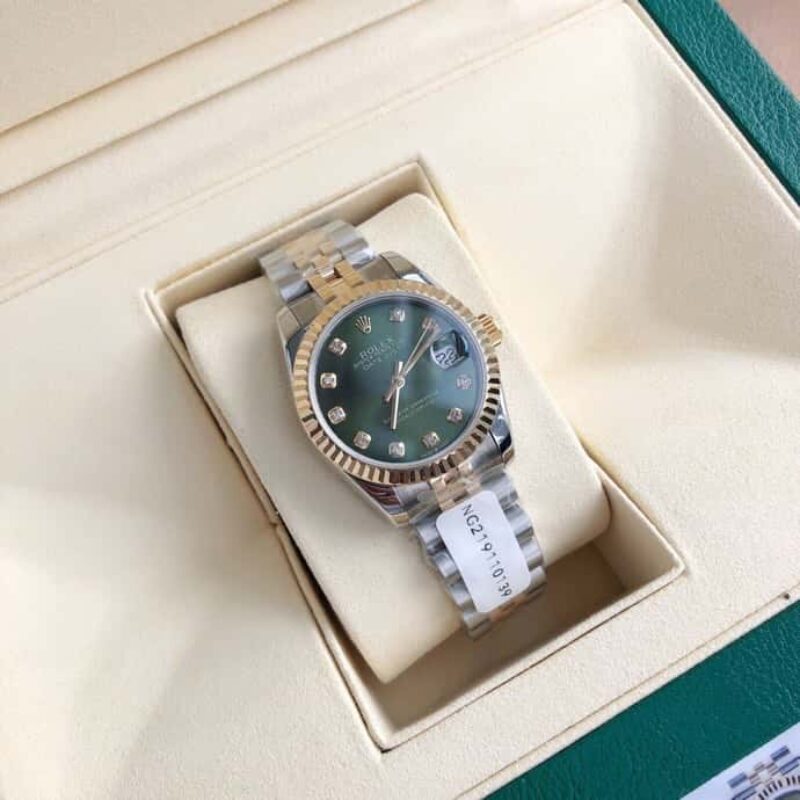 ROLEX- 劳力士日志型女款装载瑞士ETA-2671机芯天然真钻腕表