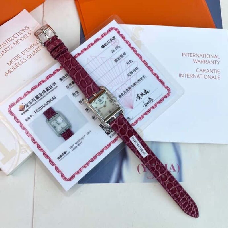 新款首发HERMES爱马仕表径23*23mm,瑞士ETA原装石英机芯Cape Cod系列腕表