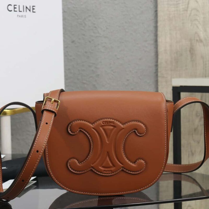 【特级品质 全钢五金】celine 2022春夏folco马鞍包款号:198263