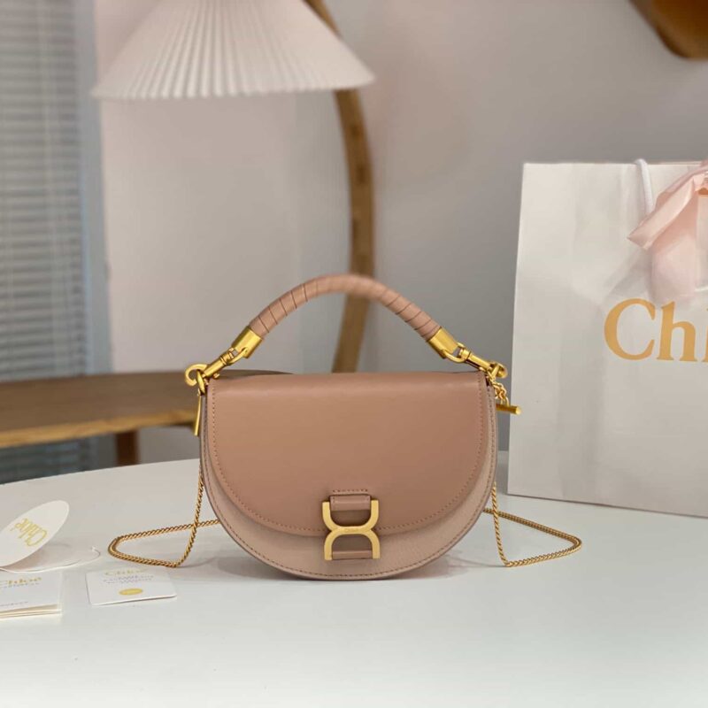 Chloe Marcie 23 全新款式月牙包 L35765粉色