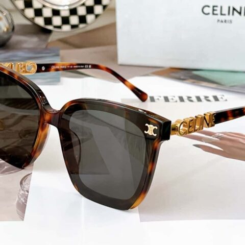 CELINE赛琳连体logo镜腿女士太阳眼镜