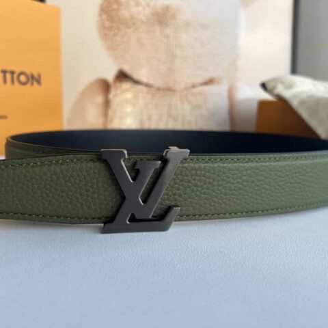 LV/路易威登 Heritagex双面腰带选取粒面皮革腰带35mm