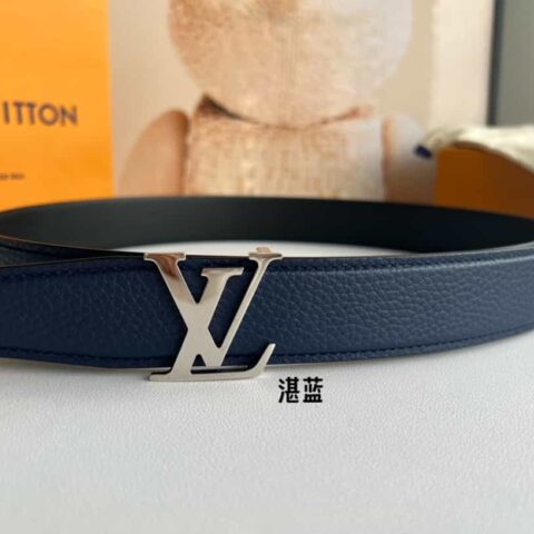 LV/路易威登 Heritagex双面腰带选取粒面皮革腰带35mm
