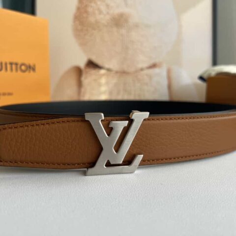 LV/路易威登 Heritagex双面腰带选取粒面皮革腰带35mm
