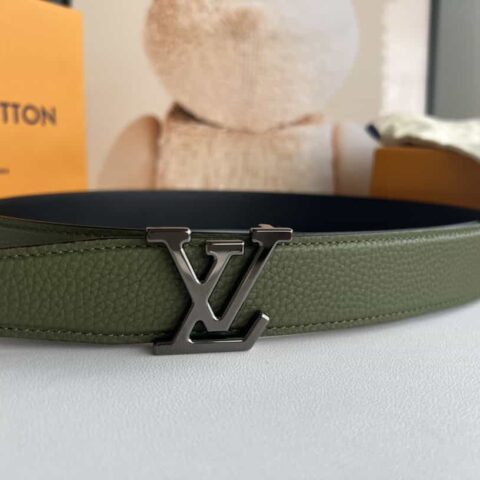 LV/路易威登 Heritagex双面腰带选取粒面皮革腰带35mm