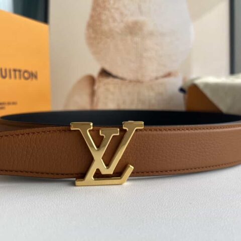 LV/路易威登 Heritagex双面腰带选取粒面皮革腰带35mm