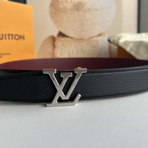LV/路易威登 Heritagex双面腰带选取粒面皮革腰带35mm
