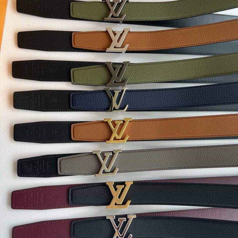 LV/路易威登 Heritagex双面腰带选取粒面皮革腰带35mm