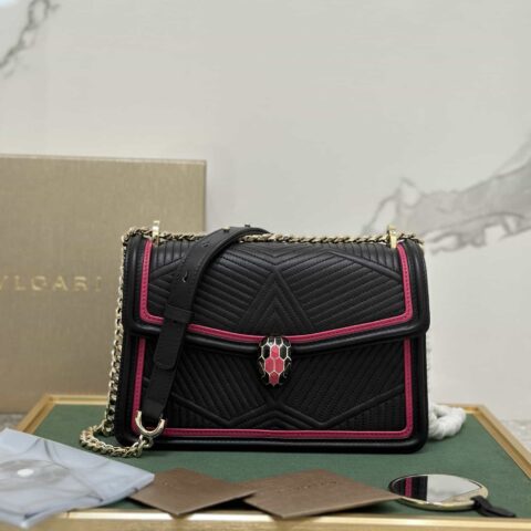 【Bvlgari】 Serpenti Forever系列蛇形绣线限定款型号:288656