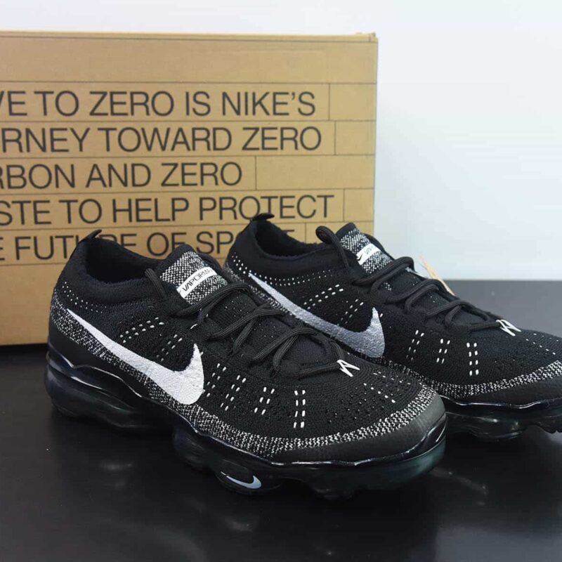 NK Air VaporMax 2023 Flyknit FK 2023款大气垫系列低帮针织休闲运动全掌气垫慢跑鞋DV1678-001