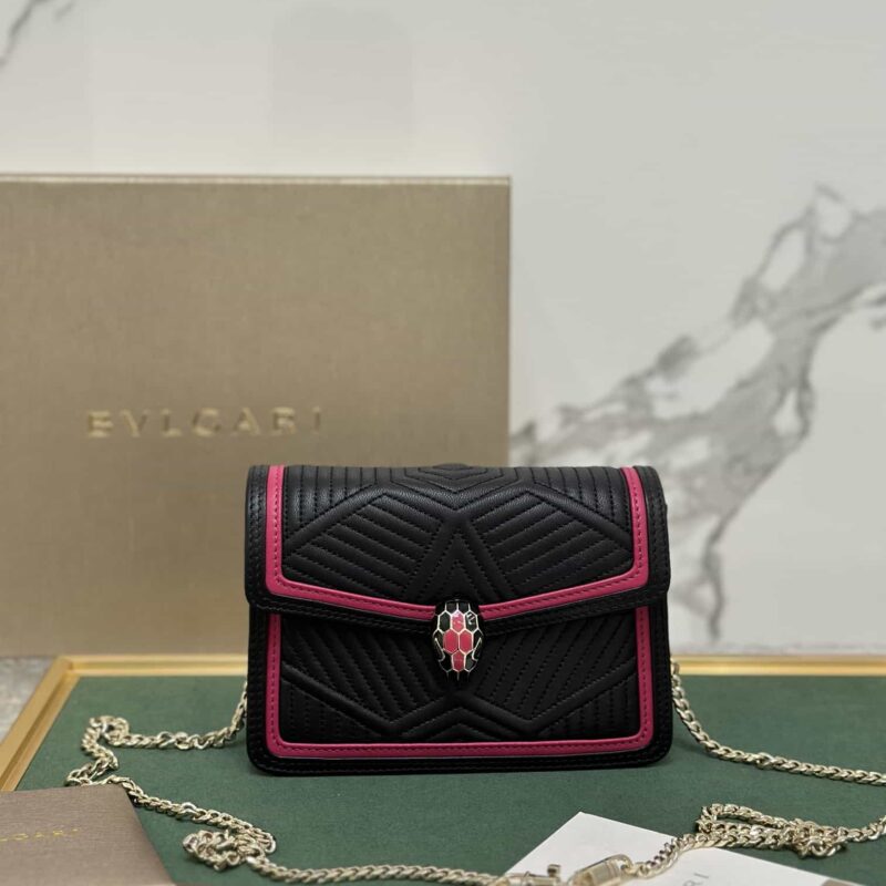 【Bvlgari】 Serpenti Forever系列 蛇形绣线限定款 迷你款型号:288104