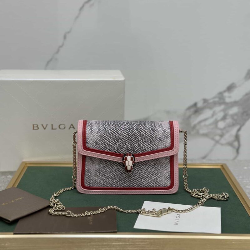 【Bvlgari】 Serpenti Forever系列 蛇形绣线限定款 迷你款型号:288104