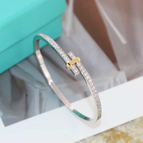 新款☑️TIFFANY&Co.蒂芙尼Edge系列分色手镯