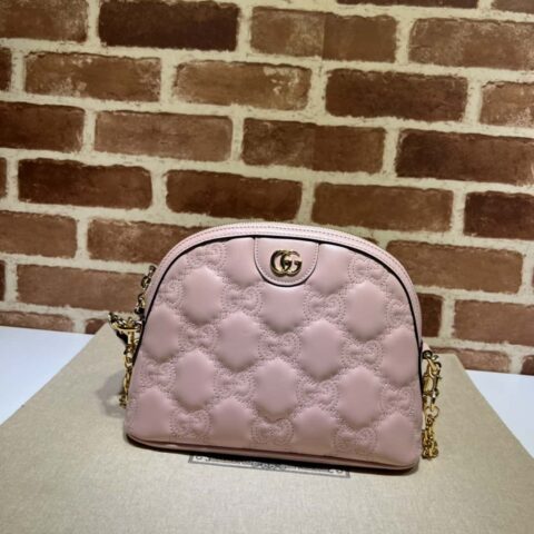 GUCCI古驰GG绗缝皮革贝壳包702229