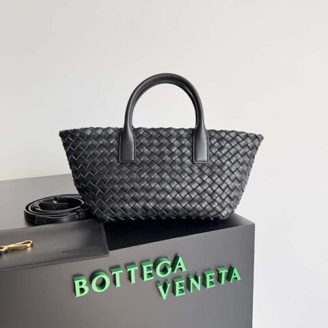 BV Mini Cabat限量款迷你菜篮子 BAG 型号;709464 黑色