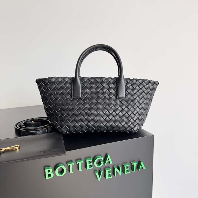 BV Mini Cabat限量款迷你菜篮子 BAG 型号;709464 黑色