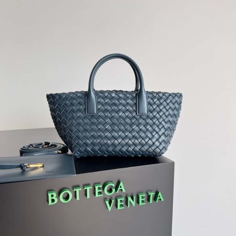 BV Mini Cabat限量款迷你菜篮子 BAG 型号;709464 蓝色