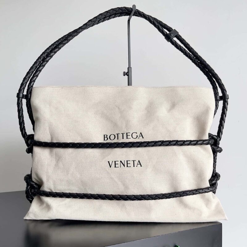 2023 BOTTEGA VENETA限量绳结帆布托特包款号:743625