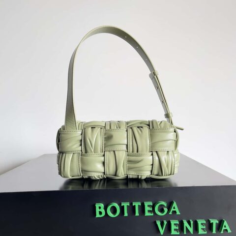 BV新款Bottega Veneta2022秋冬腋下包 款号:736233 洞石绿