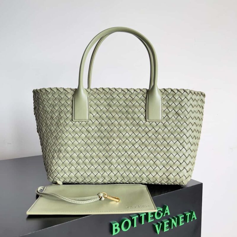 B家新品Cabat 中号购物袋 款号:608810 洞石绿