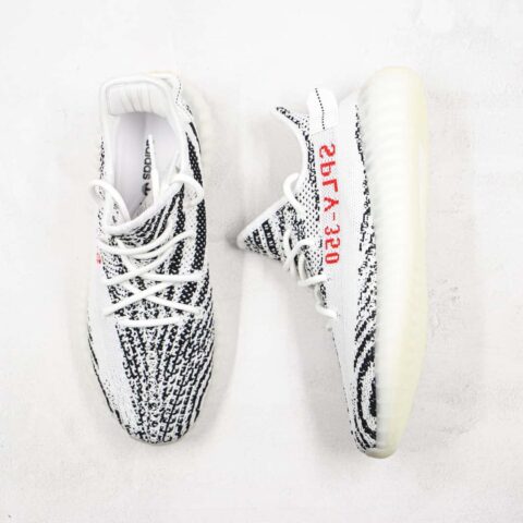椰子 350 V2 巴斯夫 Yeezy Boost 350 V2 白斑马运动鞋