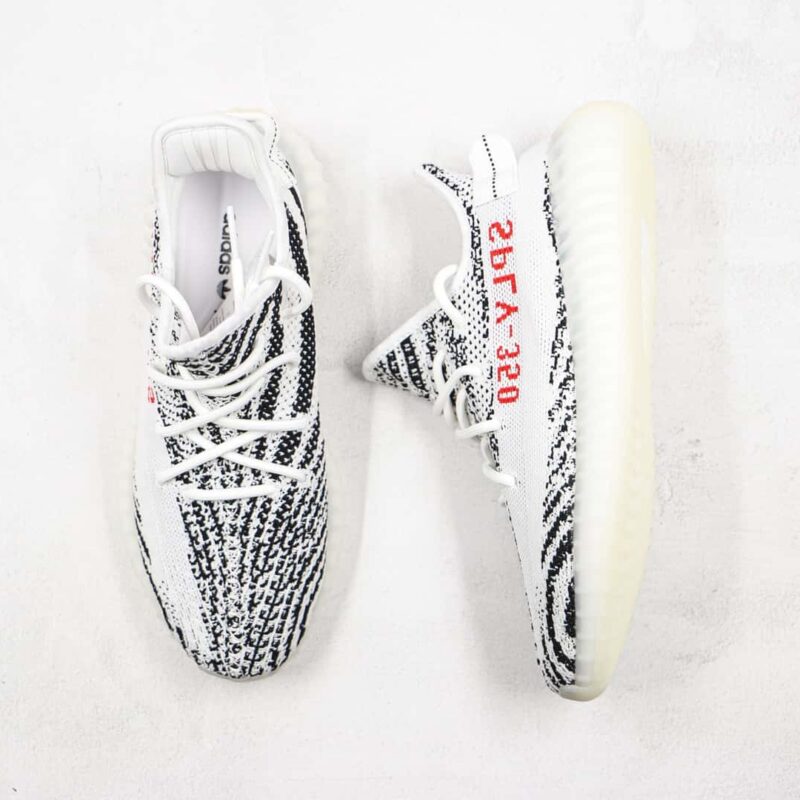 椰子 350 V2 巴斯夫 Yeezy Boost 350 V2 白斑马运动鞋