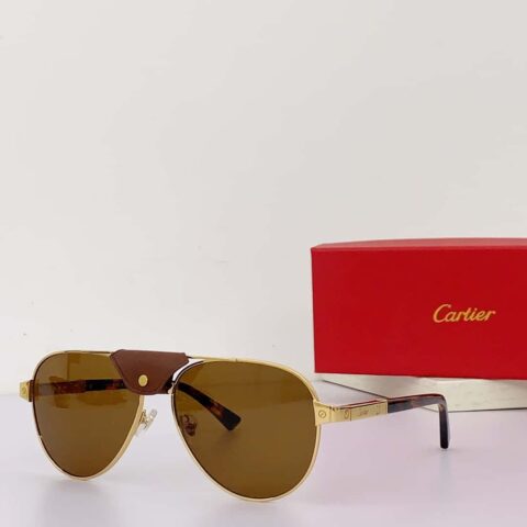Cartier卡地亚金属板材太阳眼镜