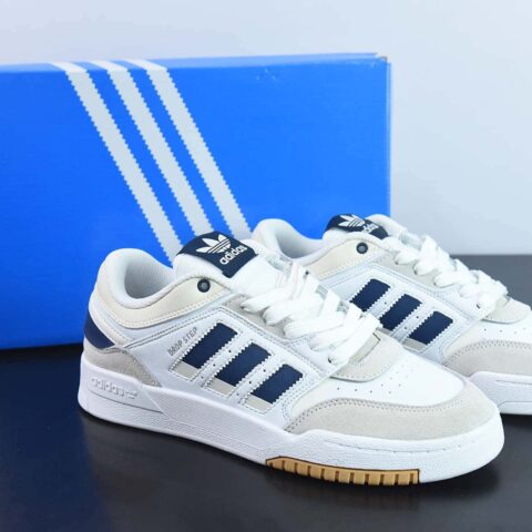 AD Originals Drop Step XL Low 阿迪达斯 三叶草 经典复古低帮篮球风校园休闲百搭运动板鞋 货号:HQ7133