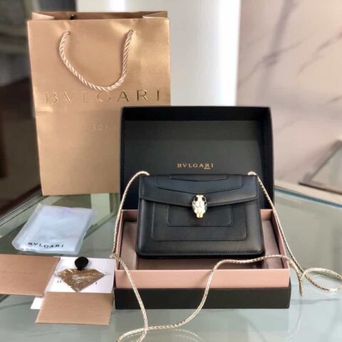 【Bvlgari】宝格丽专柜新款标志性 Serpenti Forever 迷你双层蛇头包型号:288113
