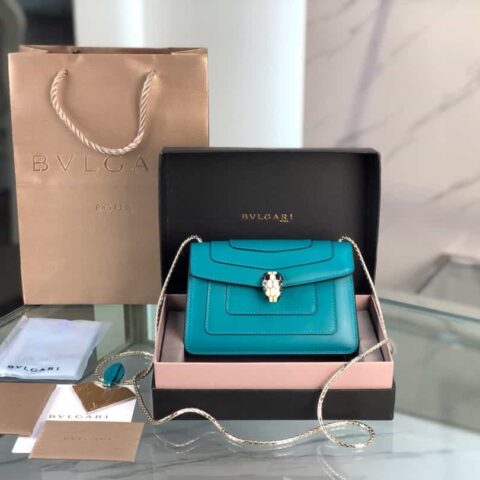 【Bvlgari】宝格丽专柜新款标志性 Serpenti Forever 迷你双层蛇头包型号:288113