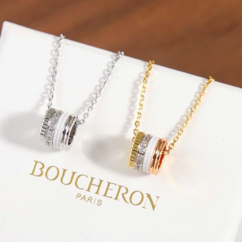 ☀新款 BOUCHERON/宝诗龙Quatre Classique系列 周冬雨同款 陶瓷项链