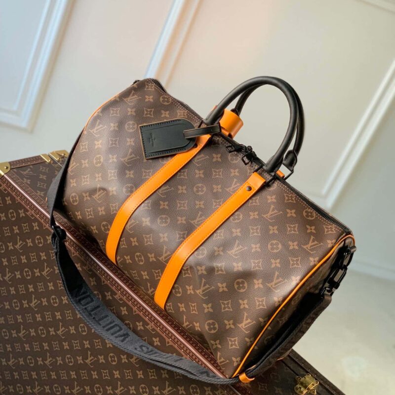 m46703 日落亮橘 【KEEPALL BANDOULIÈRE 45 旅行袋】