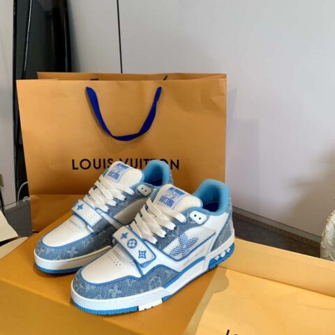 LV/路易威登 1v驴牌𝟐𝟎𝟐𝟐|𝐭𝐫𝐚𝐢𝐧𝐞𝐫系列最新魔术贴运动鞋