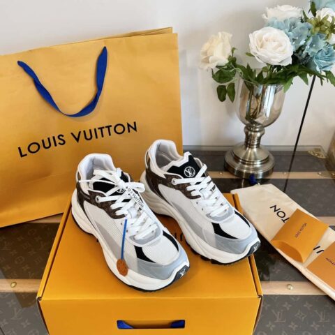 LV/路易威登 1驴家牌𝐑𝐮𝐧𝟓𝟓系列休闲增高运动鞋