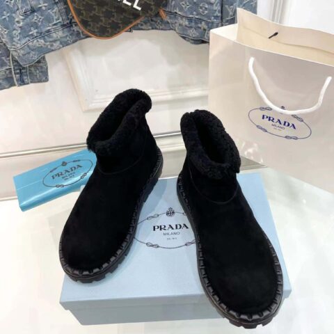 🐰🐰普拉达Prada 王炸款 雪地靴 滑雪靴 Prada限定系列