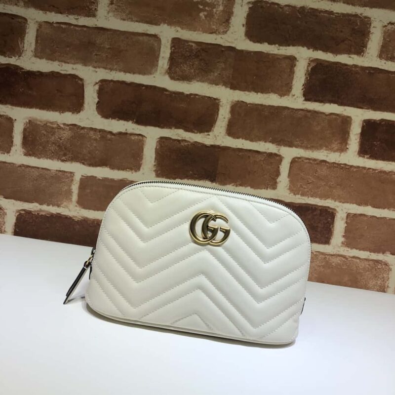 GUCCI GG MARMONT 手拿包 625690米白