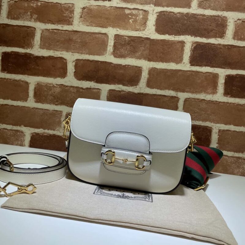Gucci Horsebit 1955系列迷你手袋 658574米白