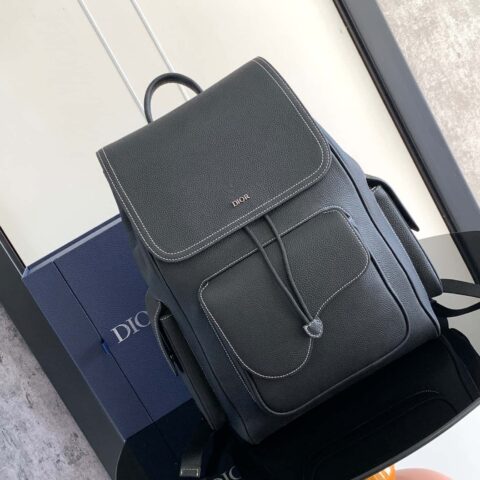 DIOR Oblique 印花 马鞍双肩背包