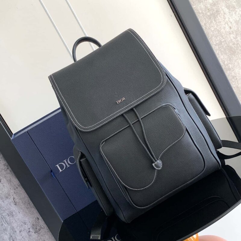 DIOR Oblique 印花 马鞍双肩背包