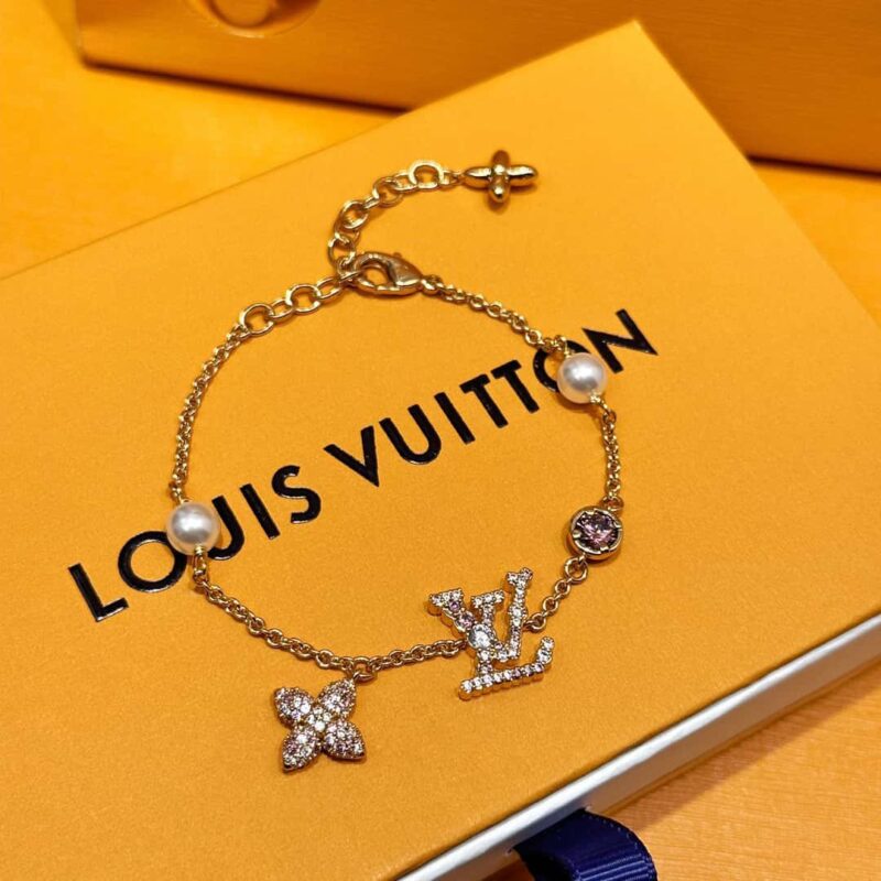❗️新品❗️M1220A ☀Louis Vuitton 路易威登LV ICONIC TRESOR满钻粉钻手链 ☀