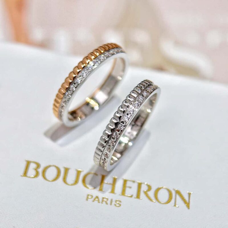 ❗新品❗️ BOUCHERON/宝诗龙QUATRE RADIANT系列戒指单排钻戒指 ☀️美码678