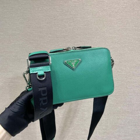 PRADA🎉新款邮差包🎉2VH173十字纹新色