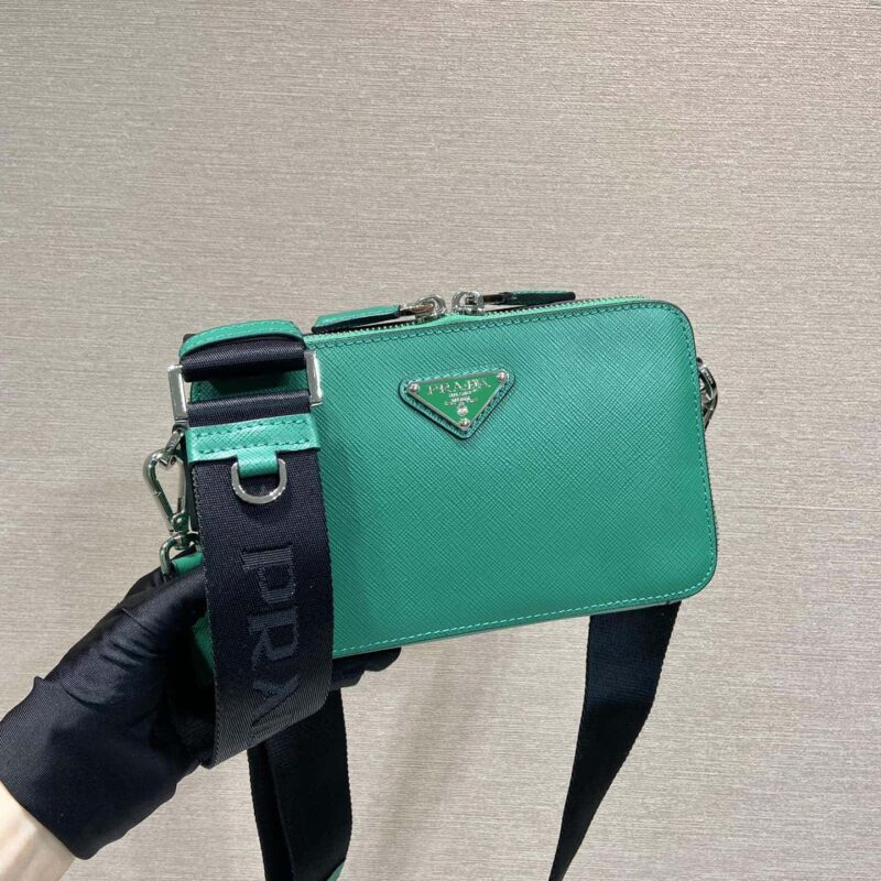 PRADA🎉新款邮差包🎉2VH173十字纹新色