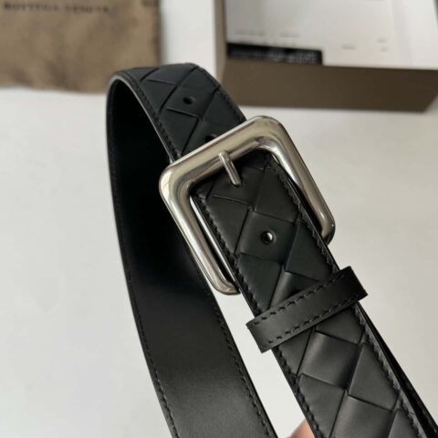 BottegaVeneta葆蝶家最新编织款式腰带 3.5cm