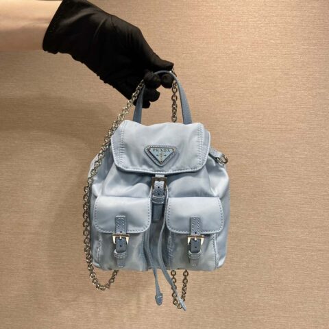 PRADA🎉迷你小背包🎉1BH029升级版🎉🎉浅蓝