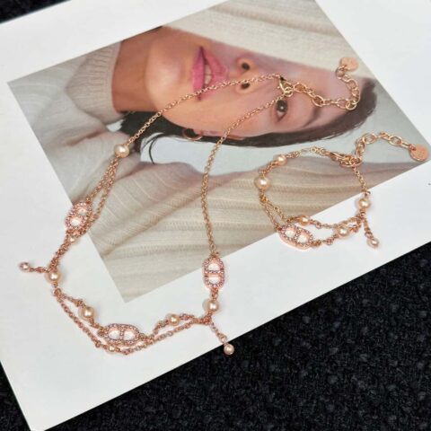 新款☑️DIOR迪奥Dior 珍珠CD 手链项链